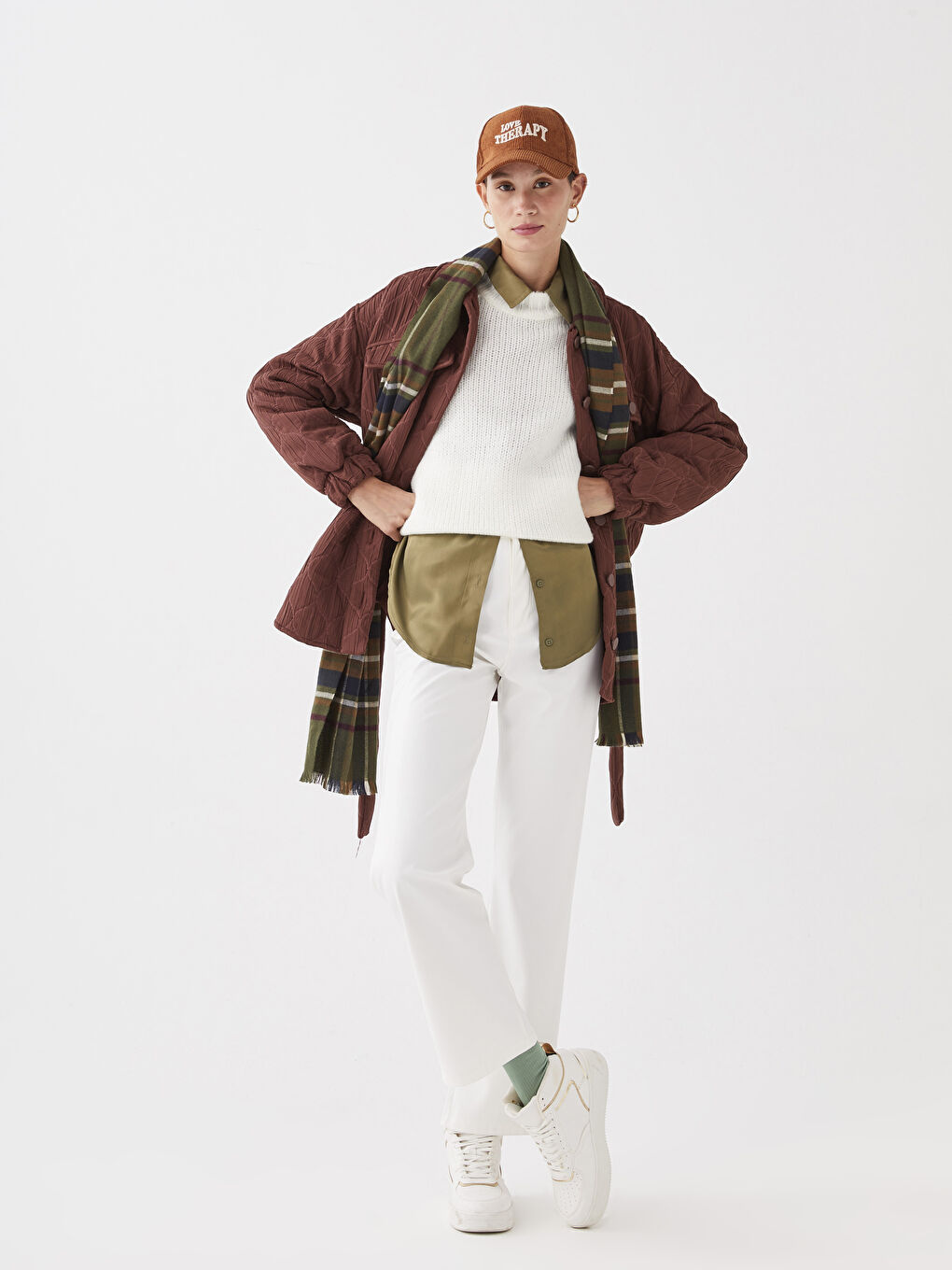 بنطلون سادة بقصة عادية للسيدات