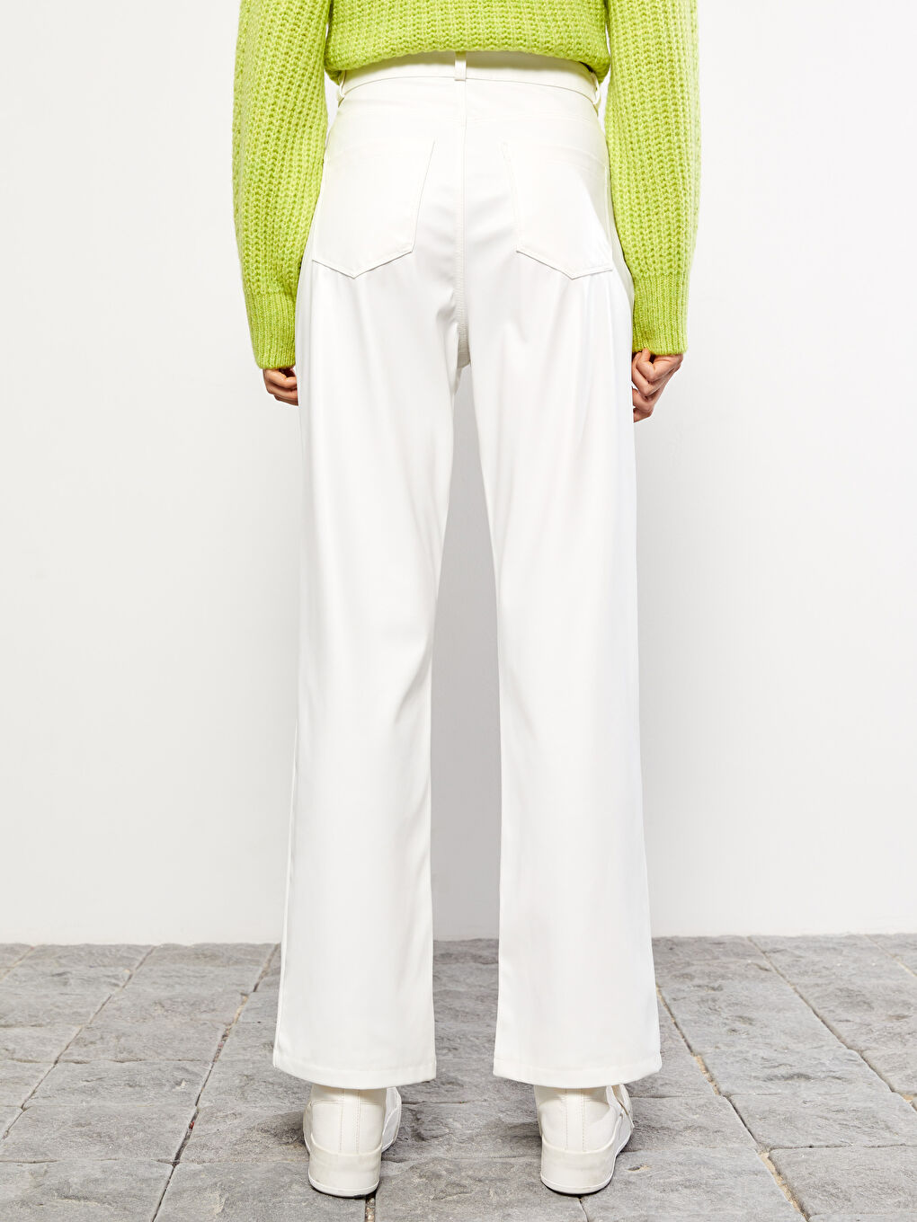 بنطلون سادة بقصة عادية للسيدات-9