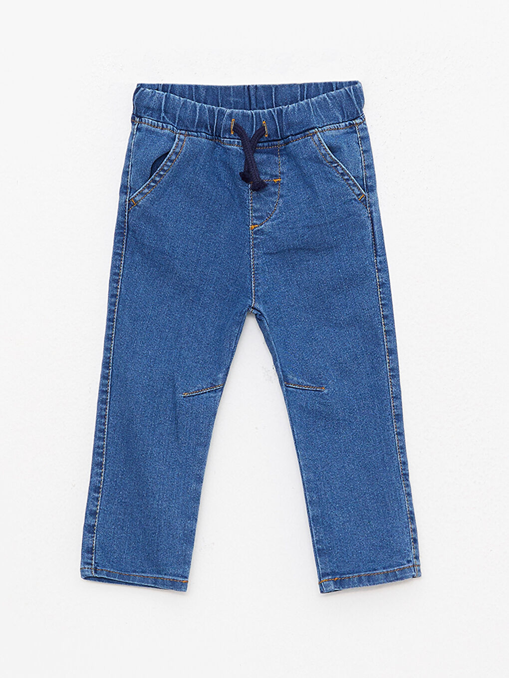 Elasticated Waist Basic Baby Boys' Jeans-2