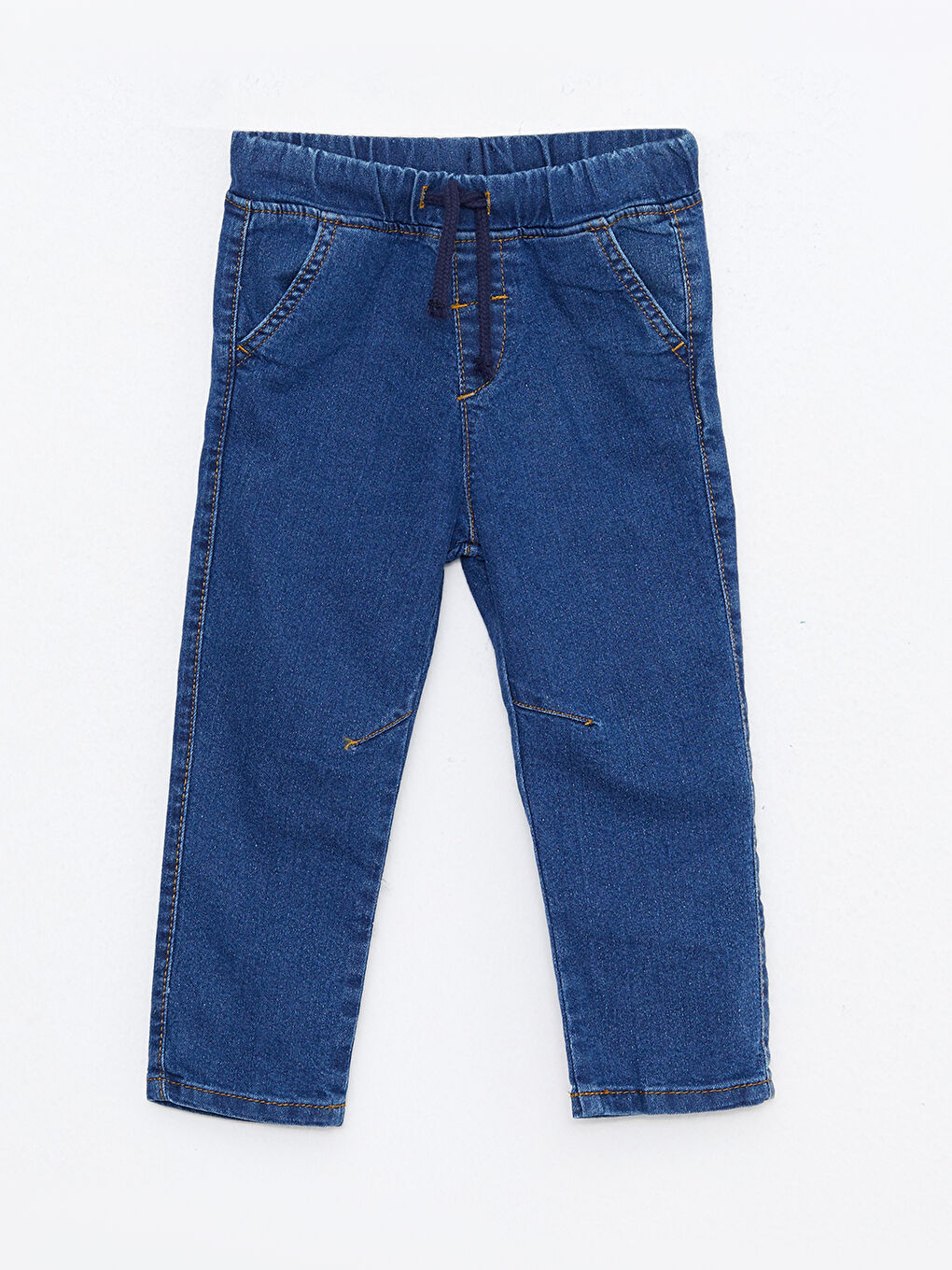 LCW ECO Orta İndigo Rodeo Beli Lastikli Basic Erkek Bebek Jean Pantolon