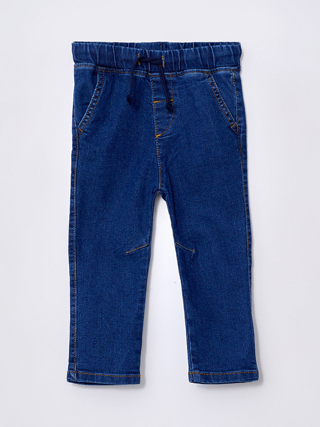 LCW ECO Orta İndigo Rodeo Beli Lastikli Basic Erkek Bebek Jean Pantolon