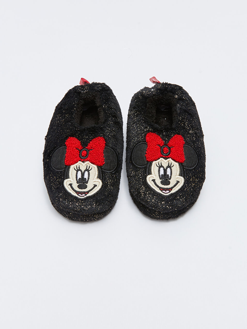 LCW STEPS Siyah Minnie Mouse Lisanslı Kız Bebek Ev Terliği - 2