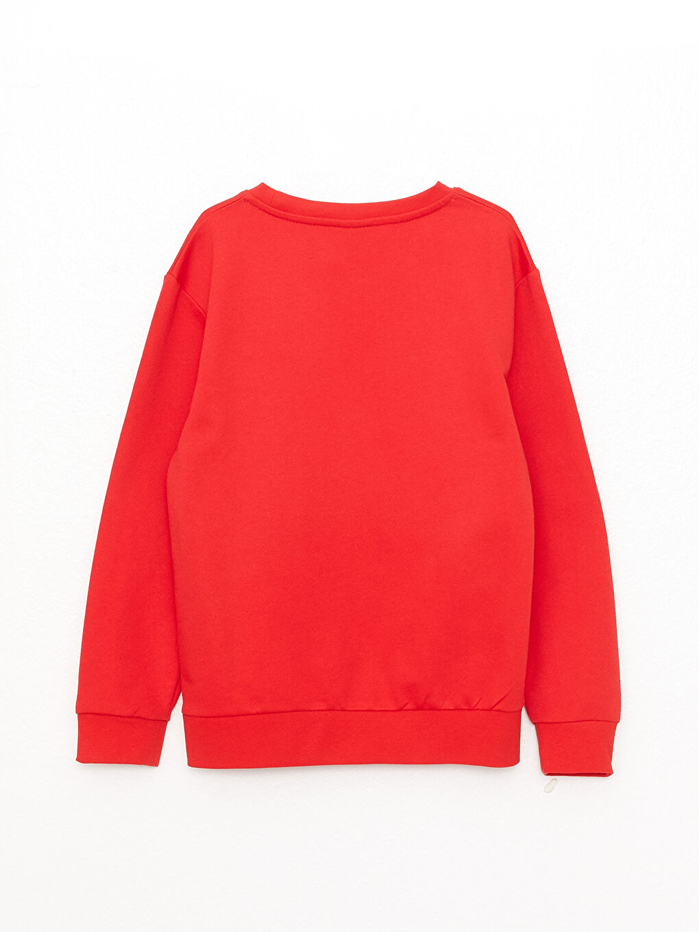 Kırmızı Bisiklet Yaka Baskılı Uzun Kollu Erkek Çocuk Sweatshirt-1