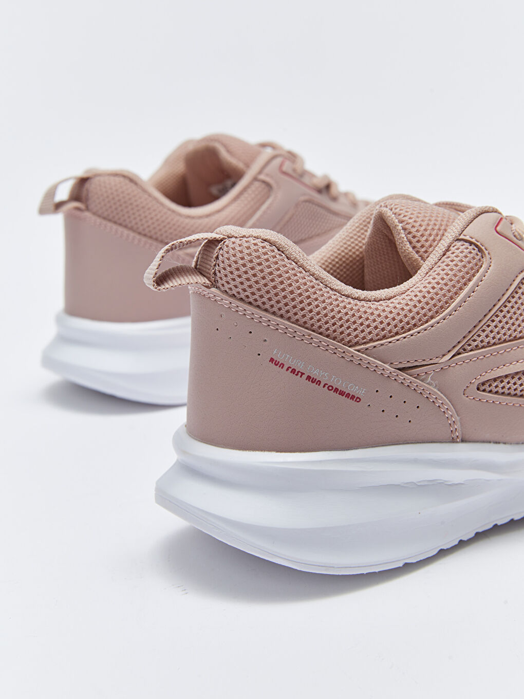 Pembe Bağcıklı Kadın Aktif Spor Ayakkabı-4