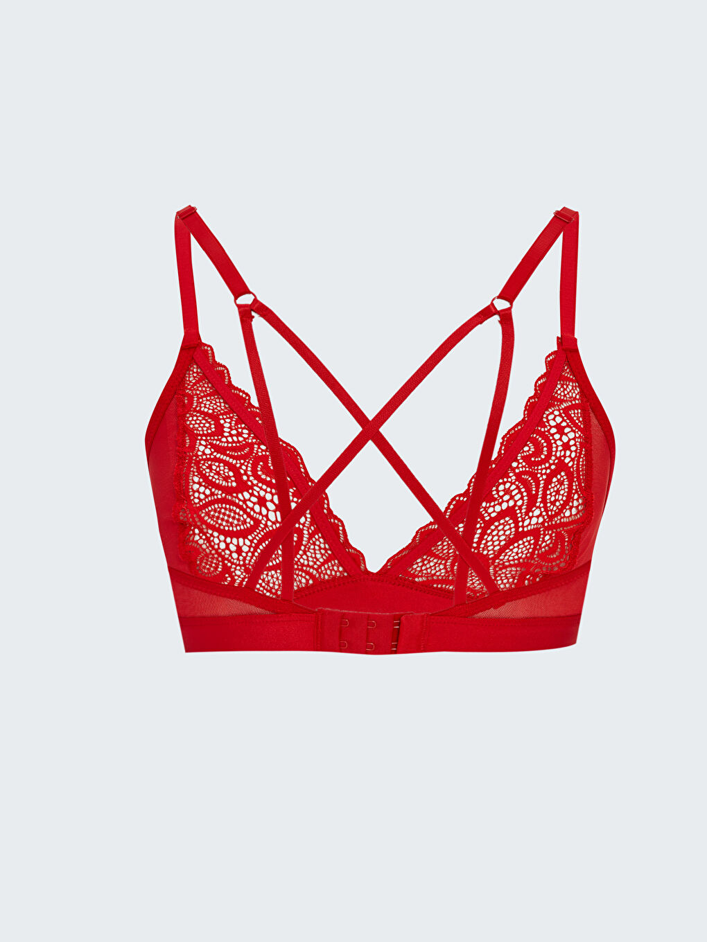 Lサイズ　ヘザー ブラウン 『 サーフ ガール 』 406mm × 508mm LCW DREAM Non-Wired Non Padded Lace Bralette -W2GS48Z8-HMW