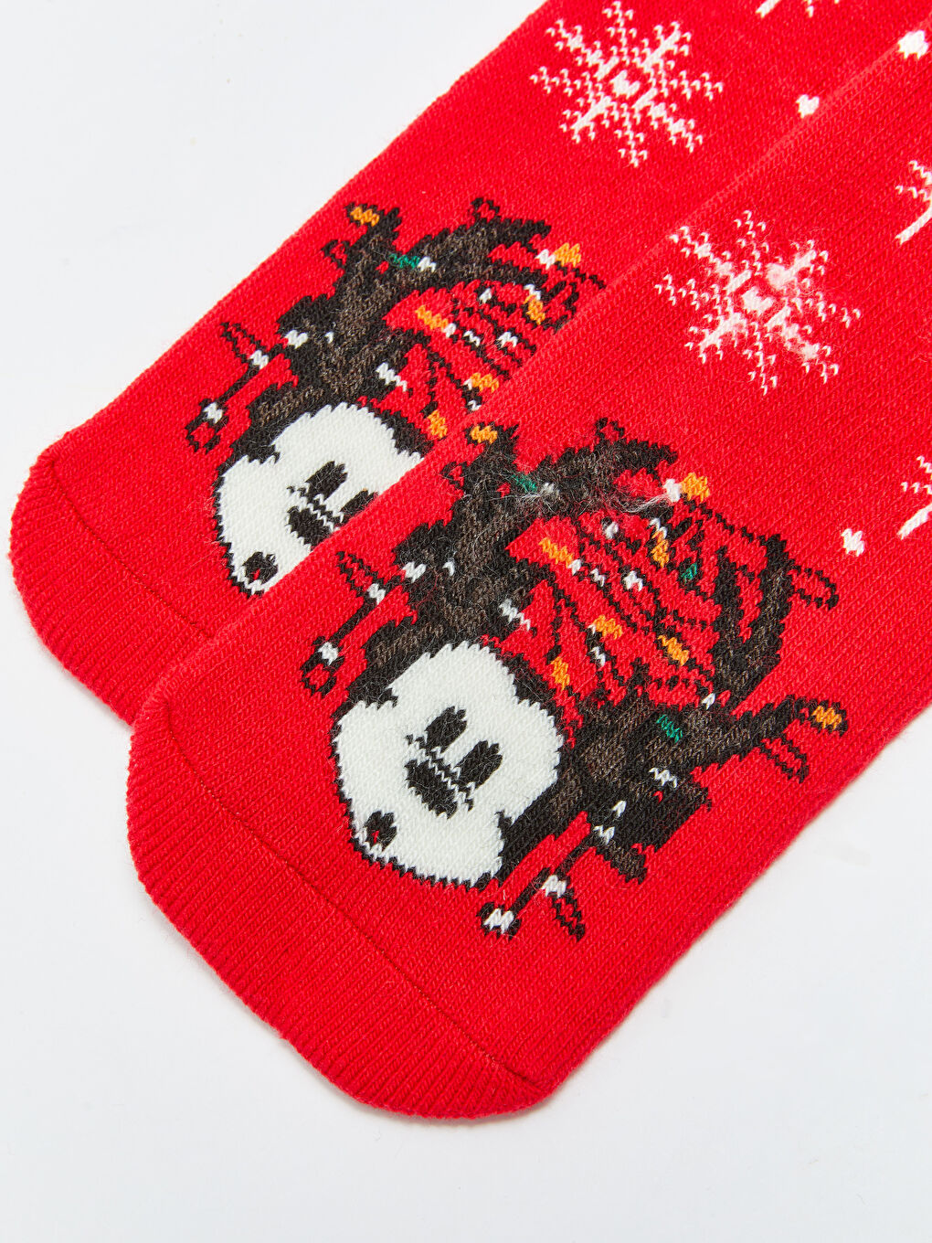 Kırmızı Mickey Mouse Baskılı Erkek Soket Çorap-3