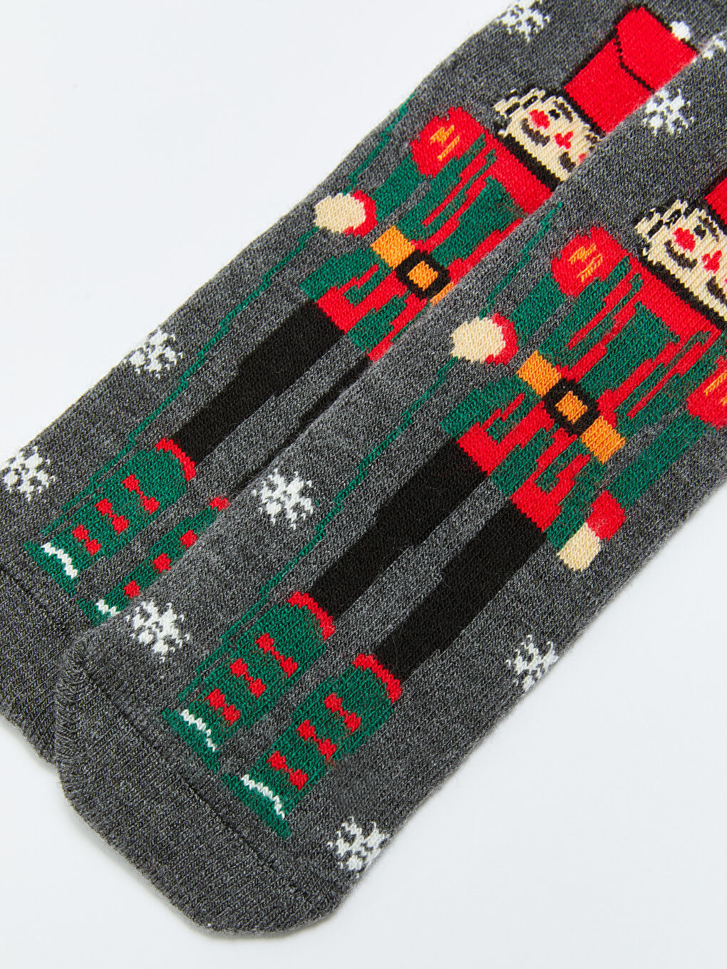 Antrasit Yılbaşı Temalı Erkek Soket Çorap-3