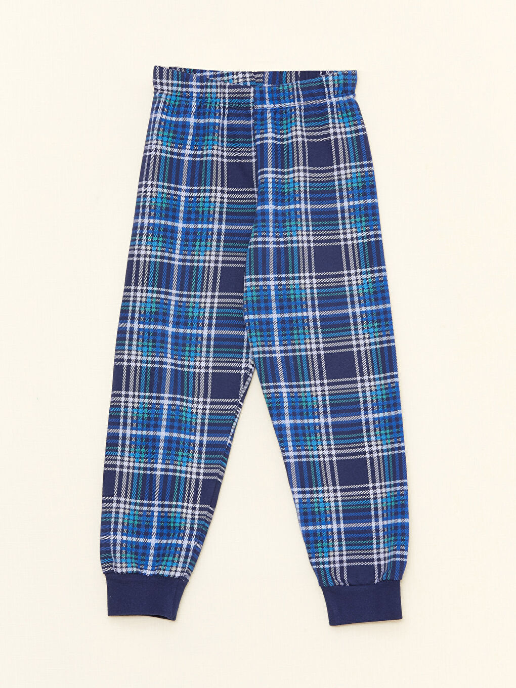 Gri Bisiklet Yaka Baskılı Uzun Kollu Erkek Çocuk Pijama Takımı-2