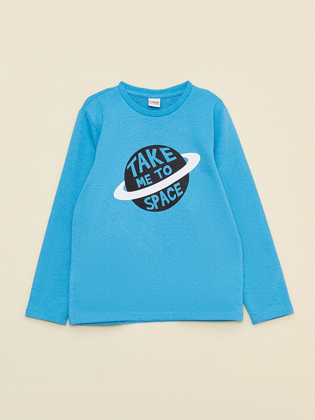 Crew Neck Printed Long Sleeve Boys' Pyjama Set-4