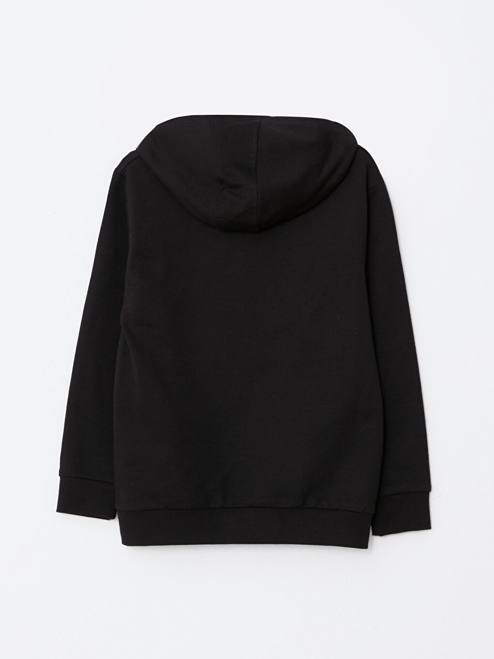 Siyah Kapüşonlu Atatürk Temalı Uzun Kollu Erkek Çocuk Sweatshirt-1