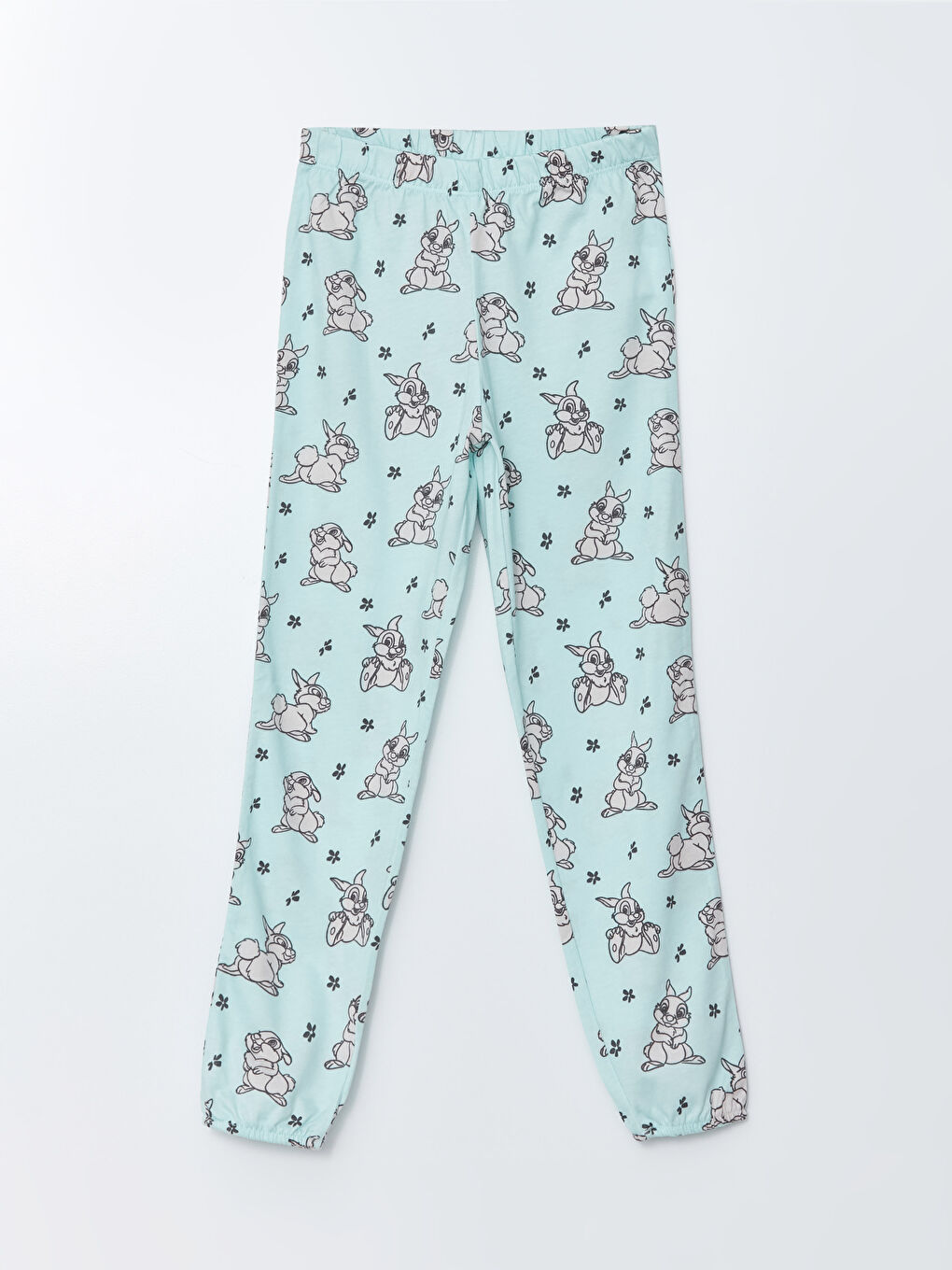 Crew Neck Bambi Printed Long Sleeve Girls Pajamas Set-2