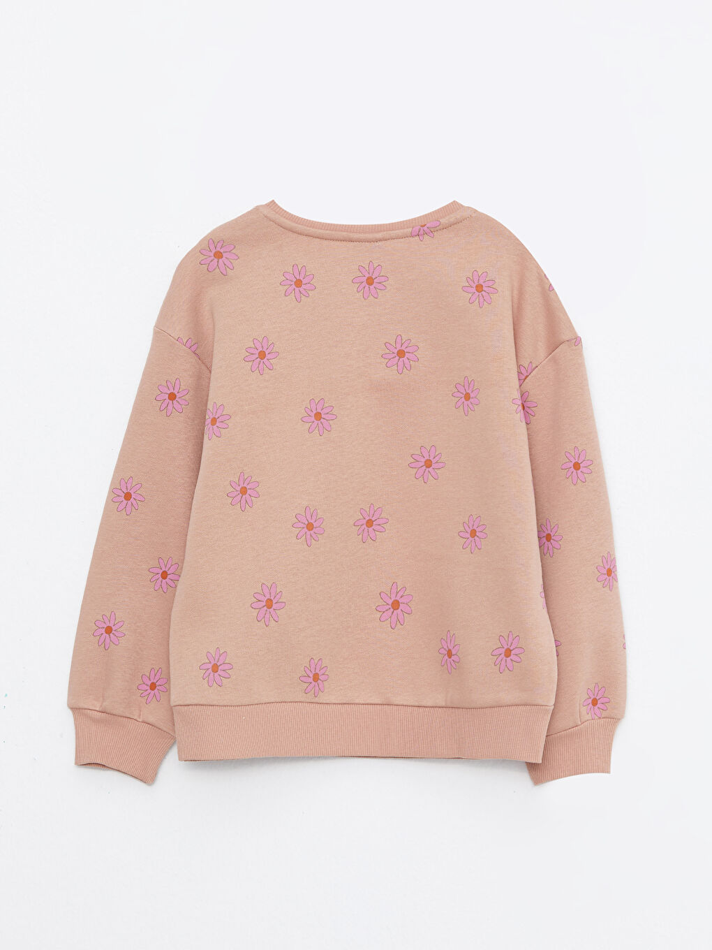 LCW Kids Bisiklet Yaka Baskılı Uzun Kollu Kız Çocuk Sweatshirt -W2GT61Z4-LQB