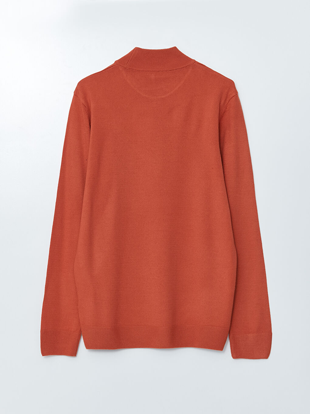 سترة تريكو بكول نص عالي وكم طويل رجال-5