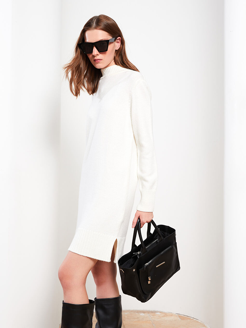 Faux Leather Women's Handbag