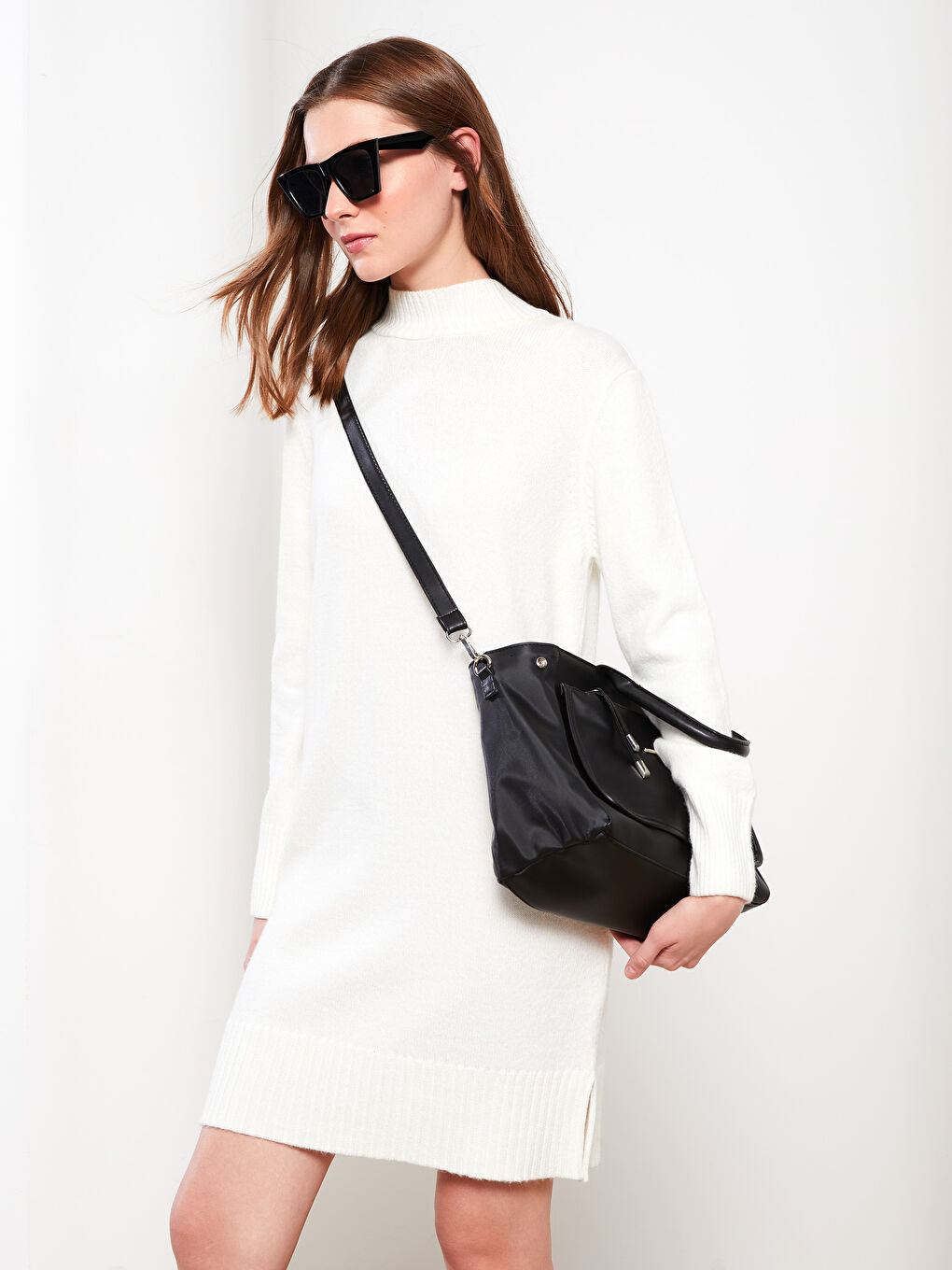 Faux Leather Women's Handbag-1