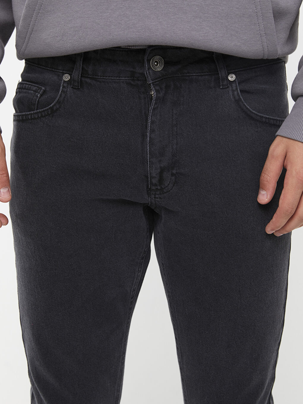 XSIDE Antrasit Slim Fit Erkek Jean Pantolon - 3