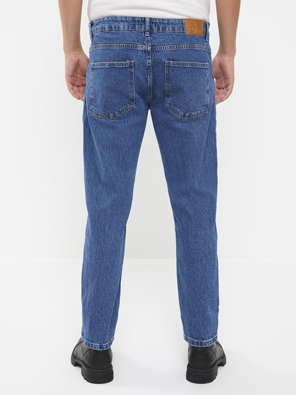 XSIDE Orta Mavı Regular Fit Erkek Jean Pantolon - 4