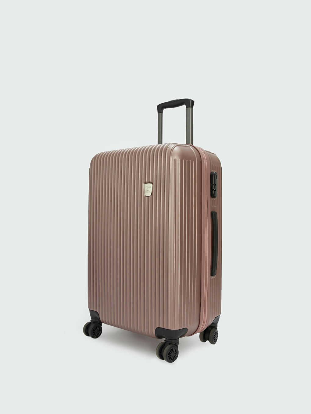 Pembe Kilit Detaylı Orta Boy Valiz-1