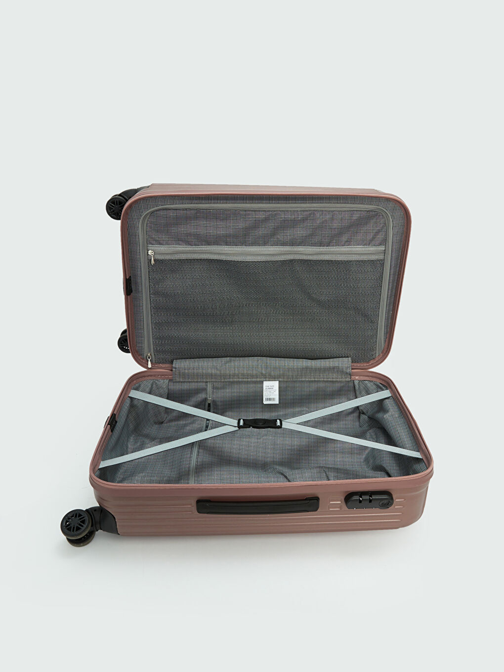 Pembe Kilit Detaylı Küçük Boy Valiz-3