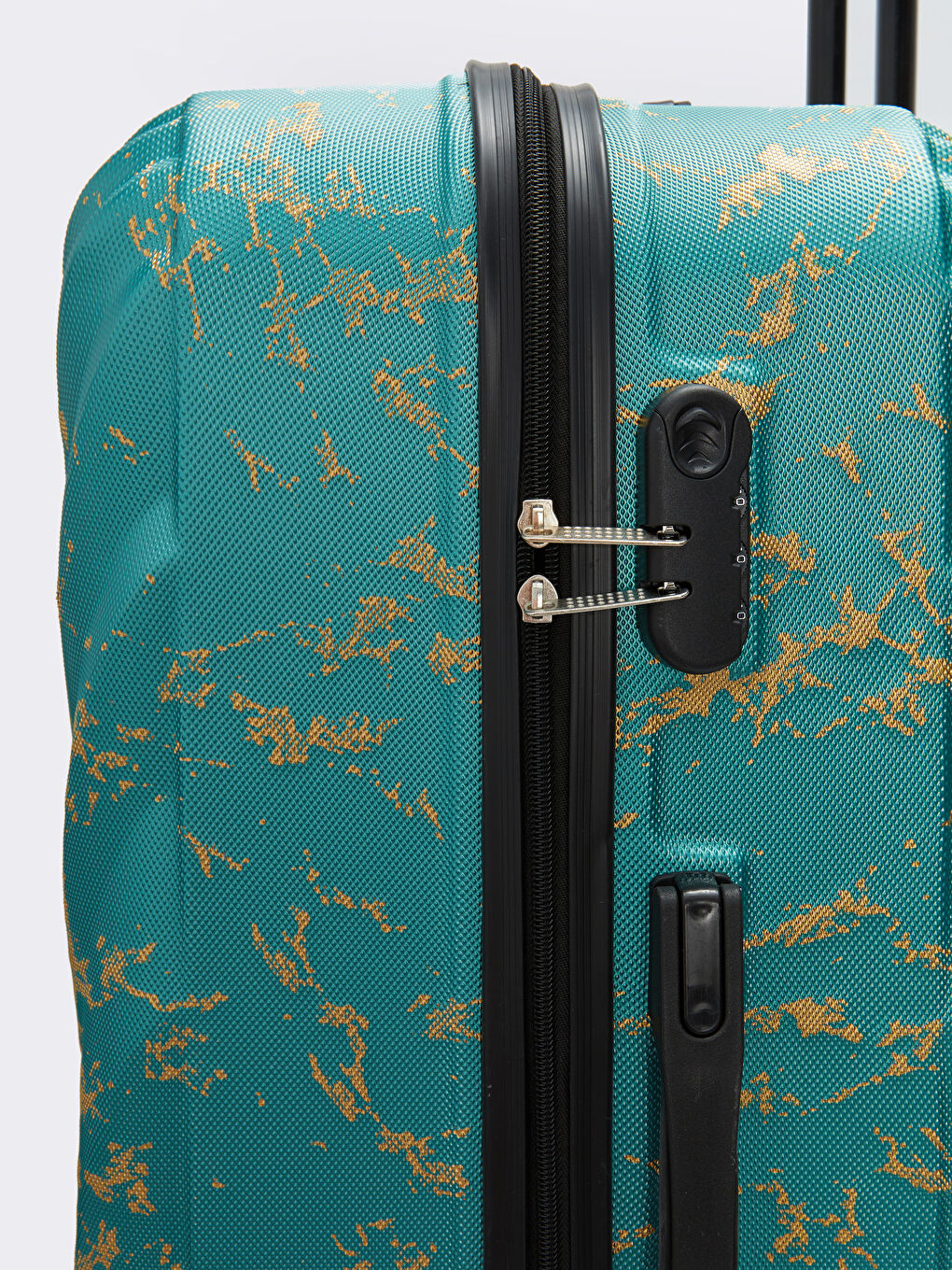 LCW ACCESSORIES Mavi Kilit Detaylı Büyük Boy Valiz - 4