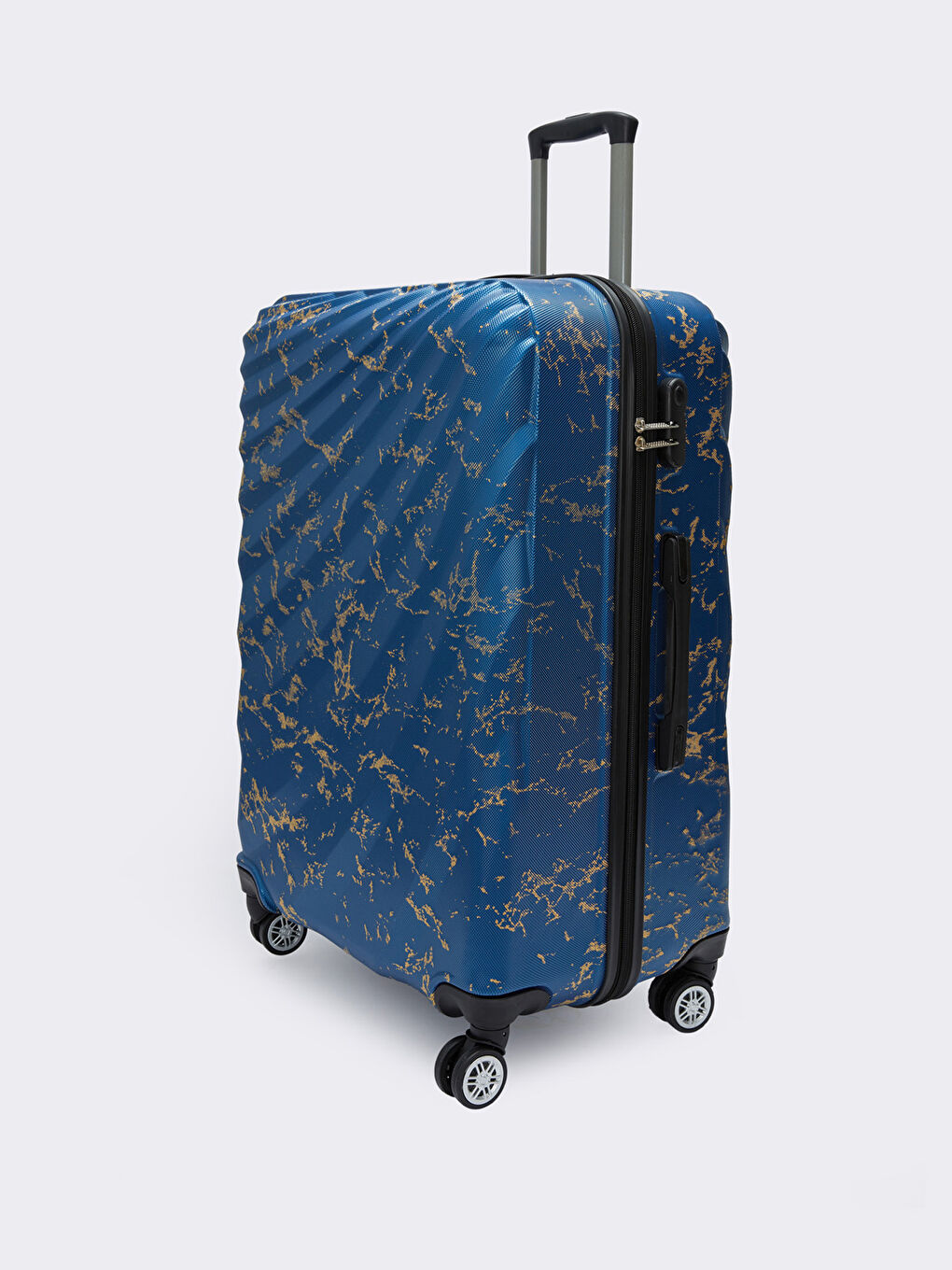 Haki Kilit Detaylı Büyük Boy Valiz-1