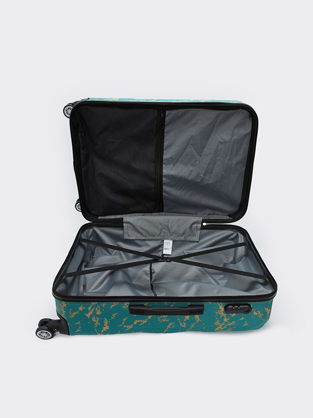 Haki Baskılı Kilit Detaylı Küçük Boy Valiz-3