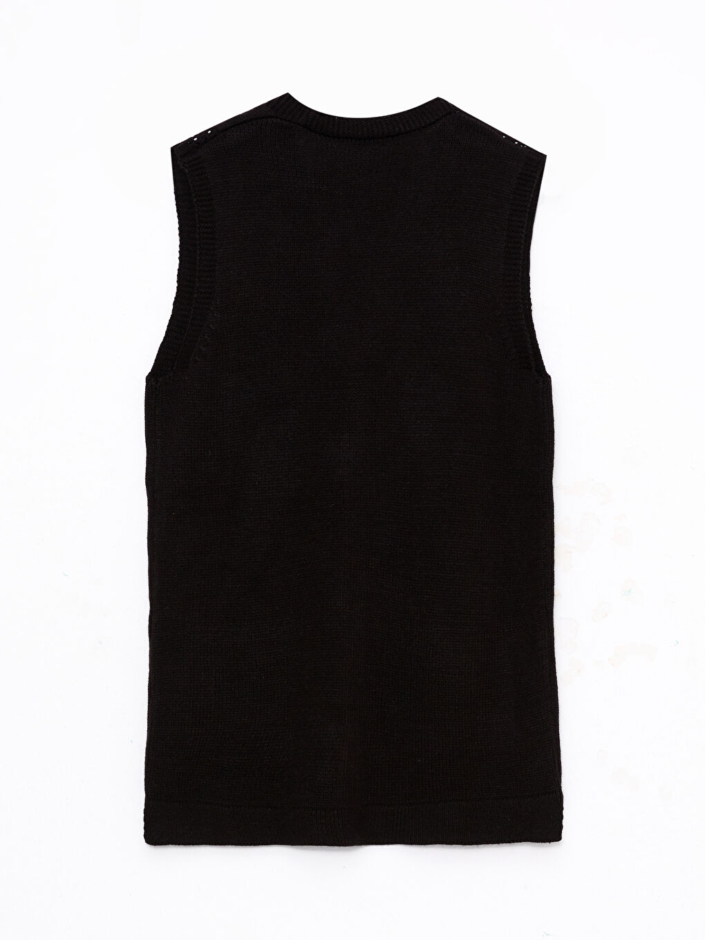 V-Neck Self-Patterned Women's Knitwear Waistcoat-1