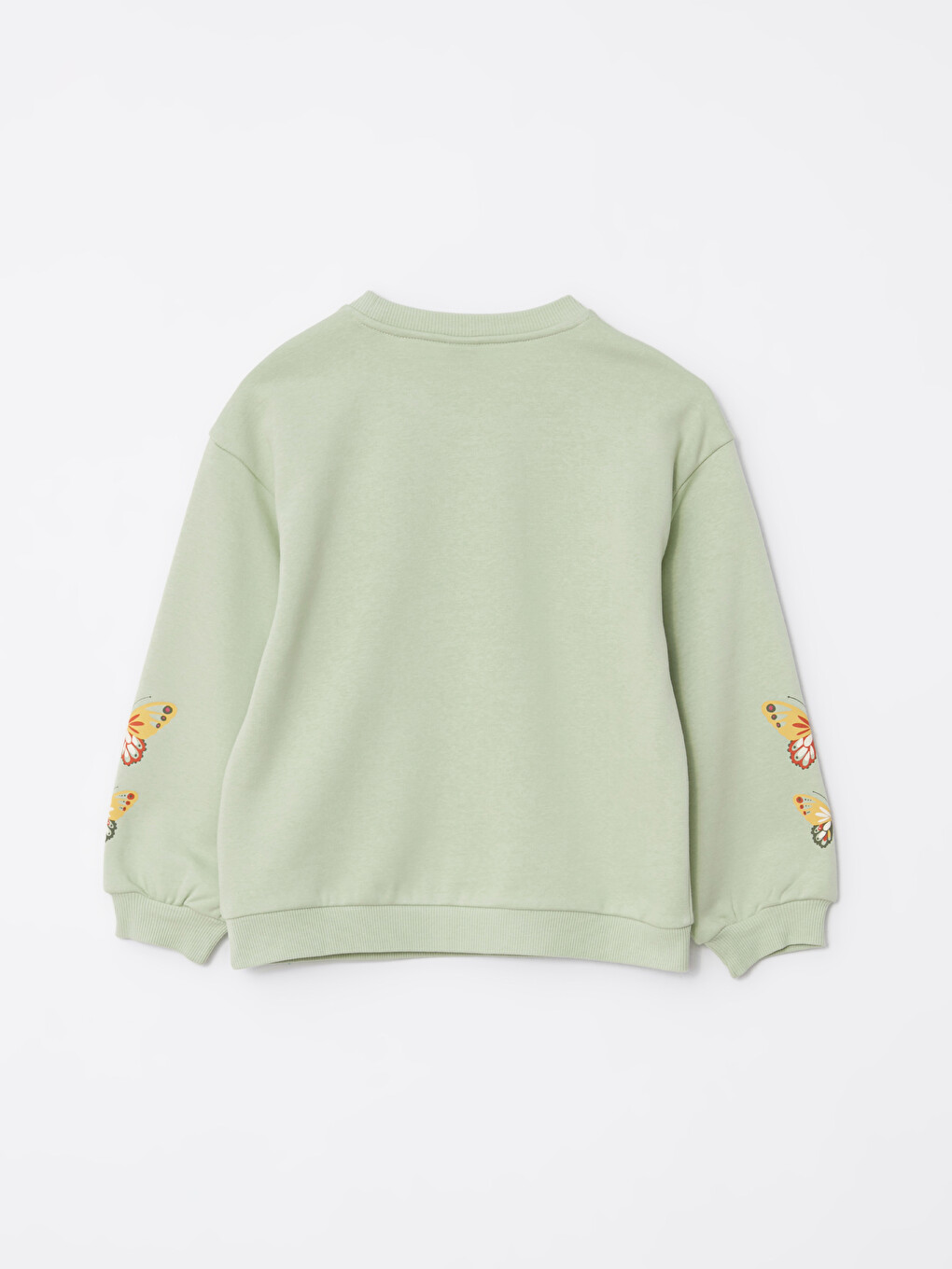 Crew Neck Printed Long Sleeve Girls' Sweatshirt-1