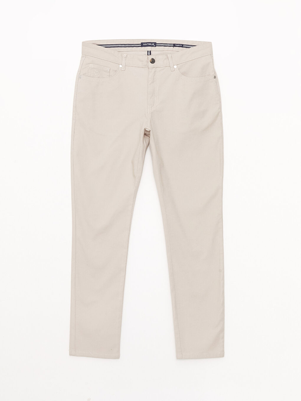 Bej Standart Kalıp Erkek Pantolon-5