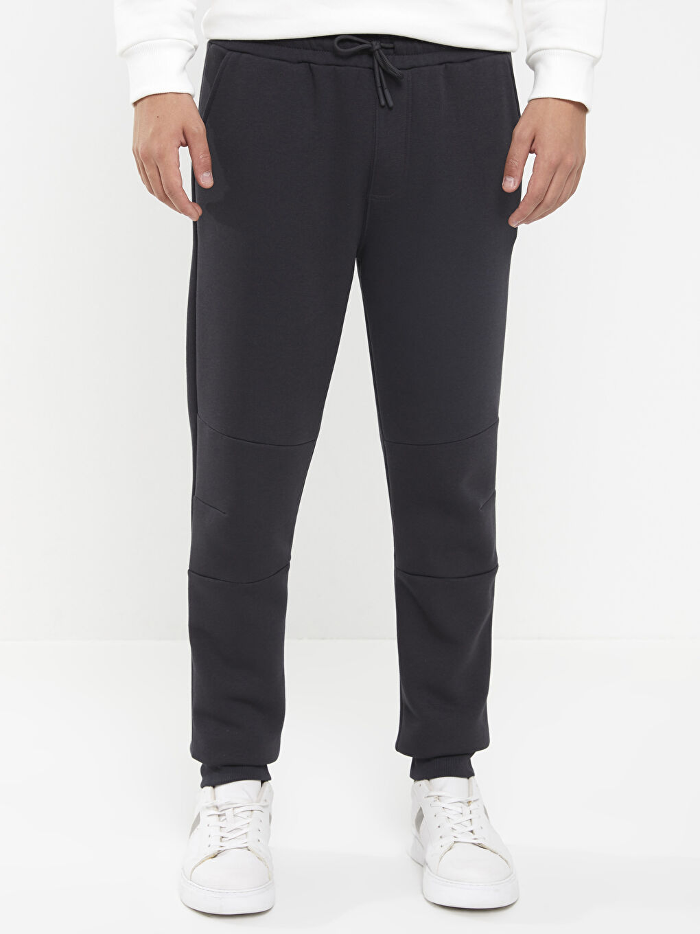 Стандартты пішім ерлерге арналған қалың джоггер спорттық шалбары-2