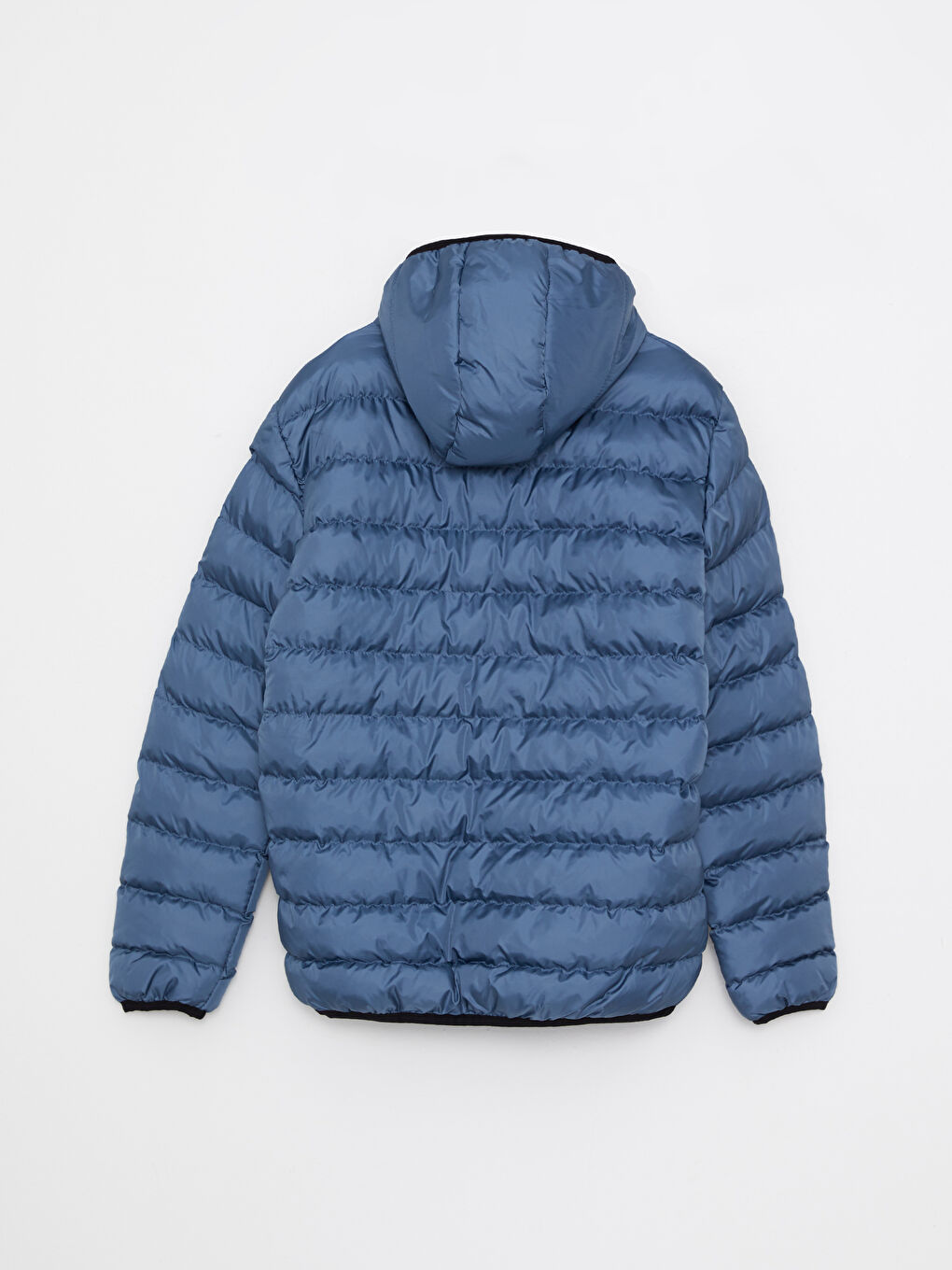 Mavi Standart Kalıp Kapüşonlu Erkek Şişme Mont-7