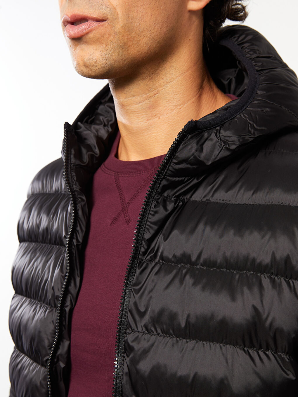 Standard Fit Hooded Men's Puffer Coat-2