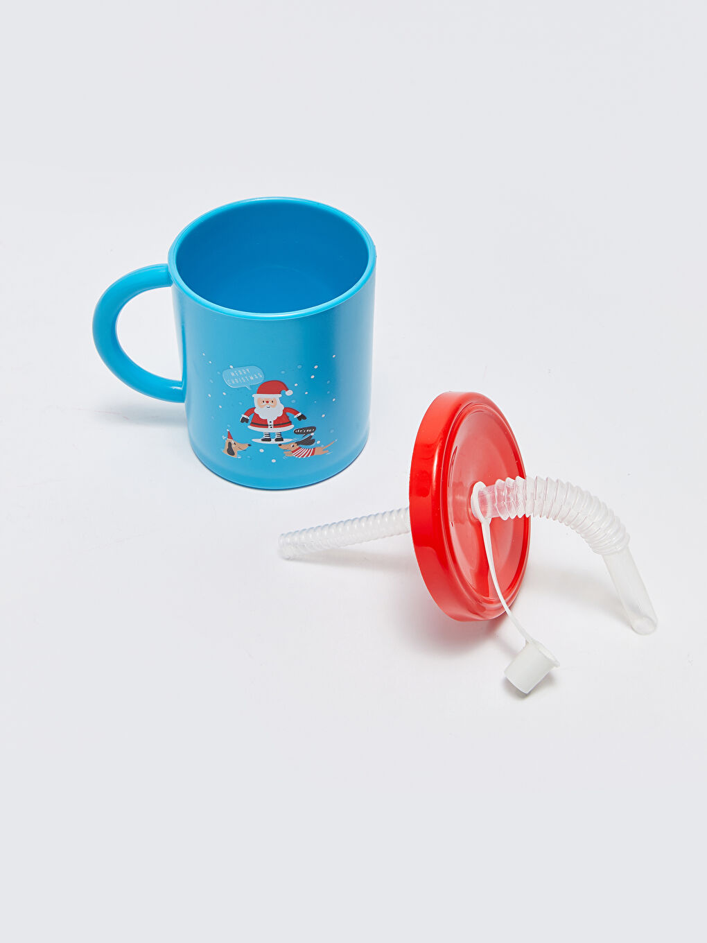 Pahar cu pai pentru bebeluși unisex tematic de Crăciun-4