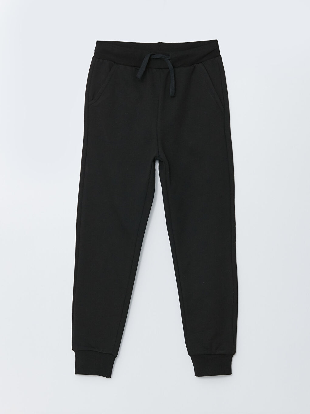 Siyah Beli Lastikli Basic Erkek Çocuk Jogger Eşofman Altı