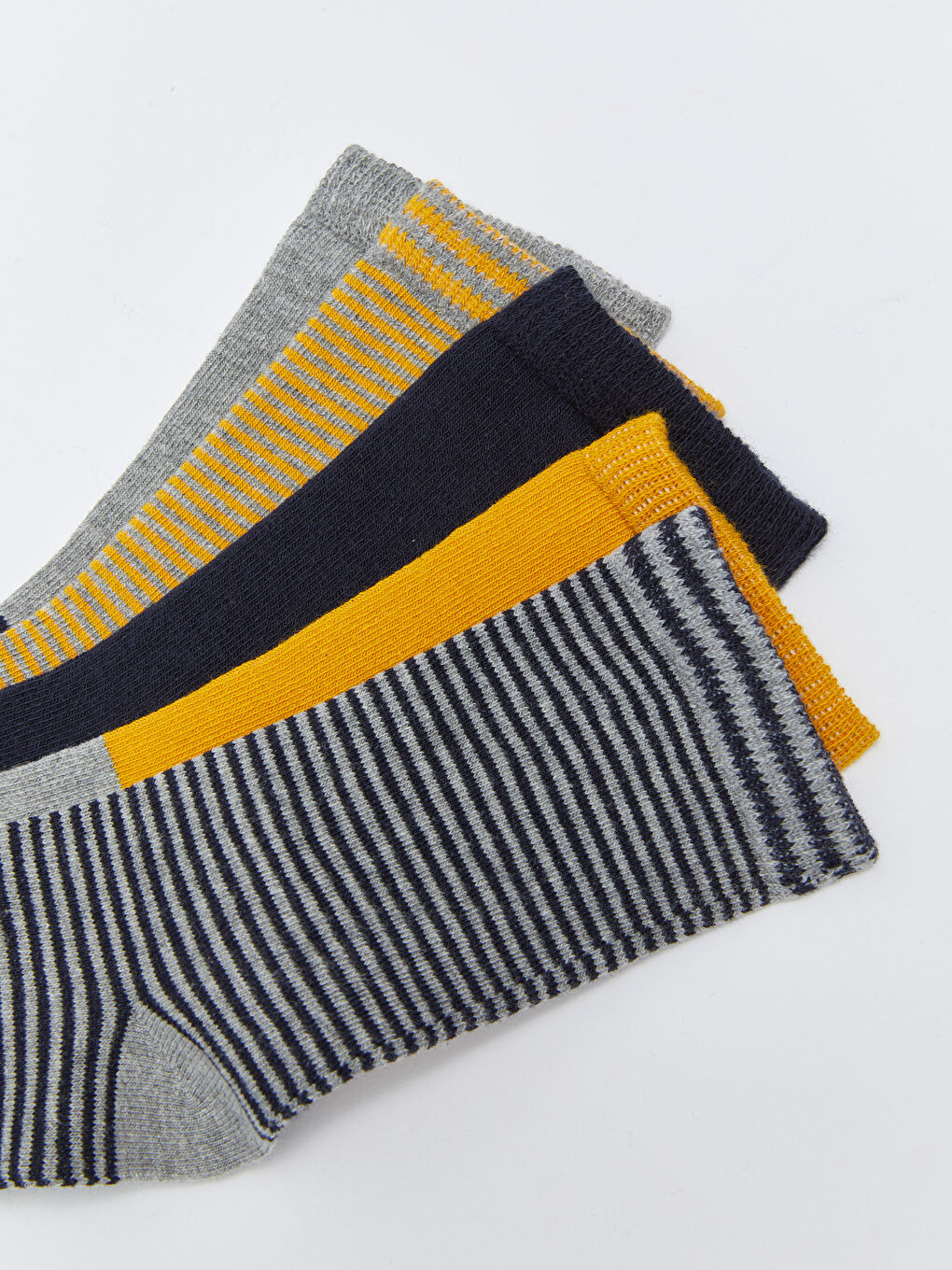 Karışık Çizgili Erkek Çocuk Soket Çorap 5'li-2