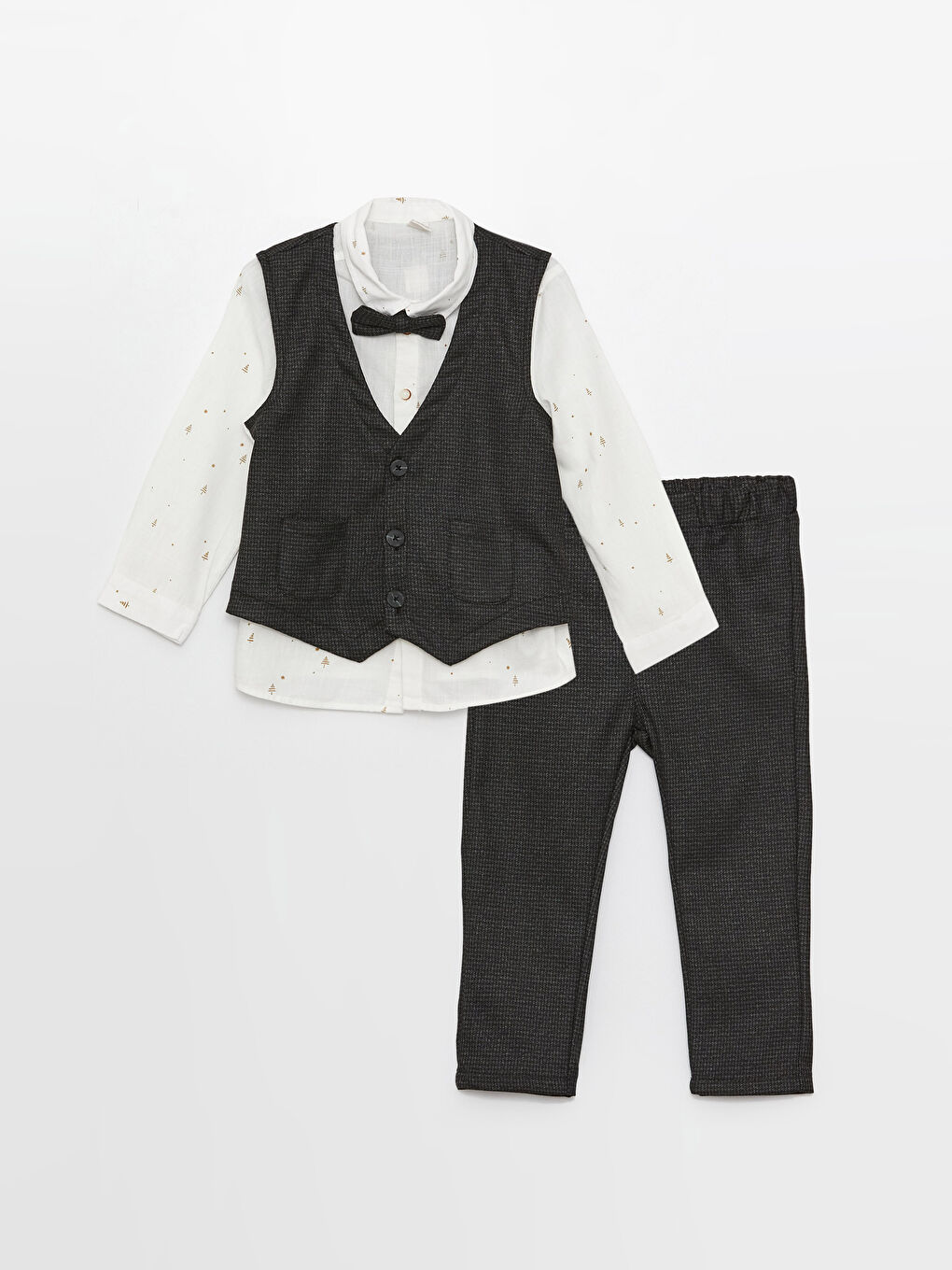 Beyaz Basic Erkek Çocuk Takım Elbise