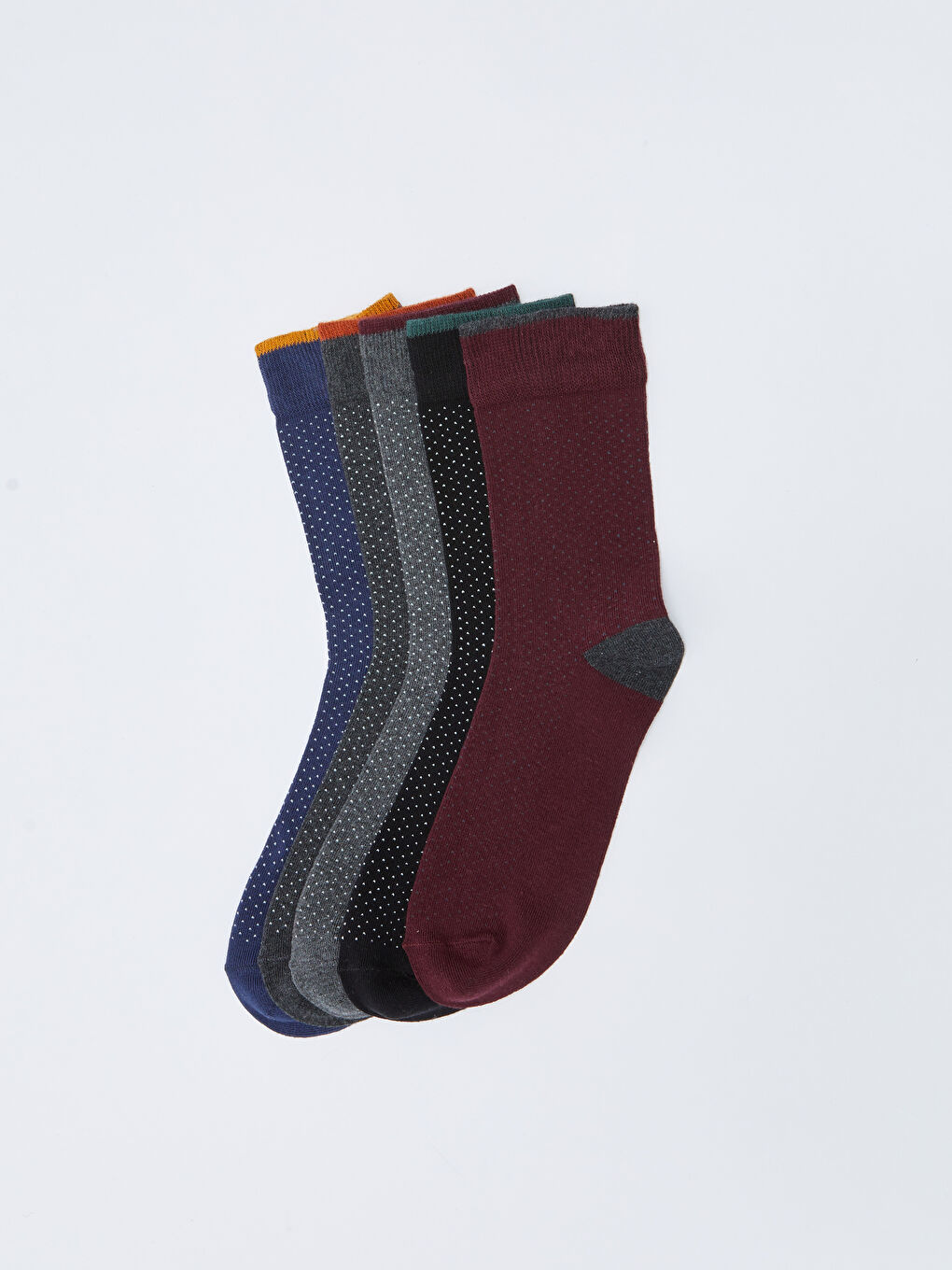 Patterned Men's Ankle Socks 5 Pack