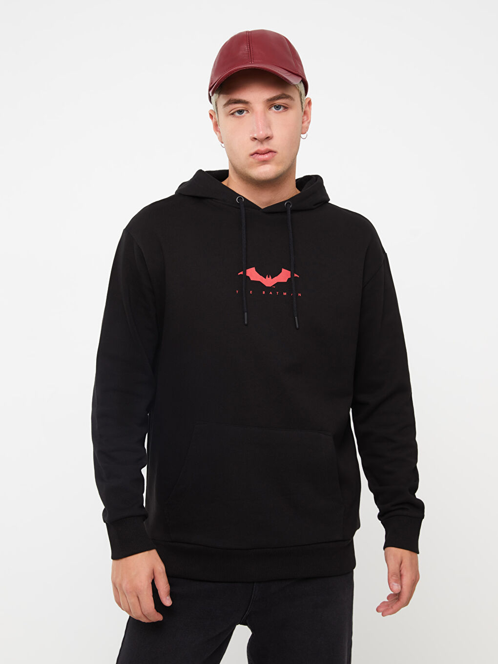 XSIDE Long Sleeve Batman Printed Men's Thick Hoodie -W2H176Z8-CVL