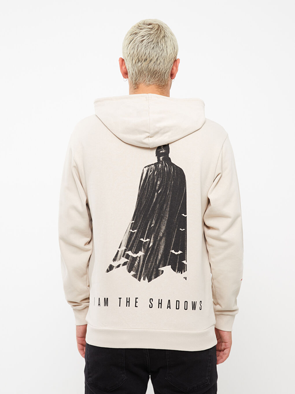XSIDE Long Sleeve Batman Printed Men's Thick Hoodie -W2H177Z8-S4M