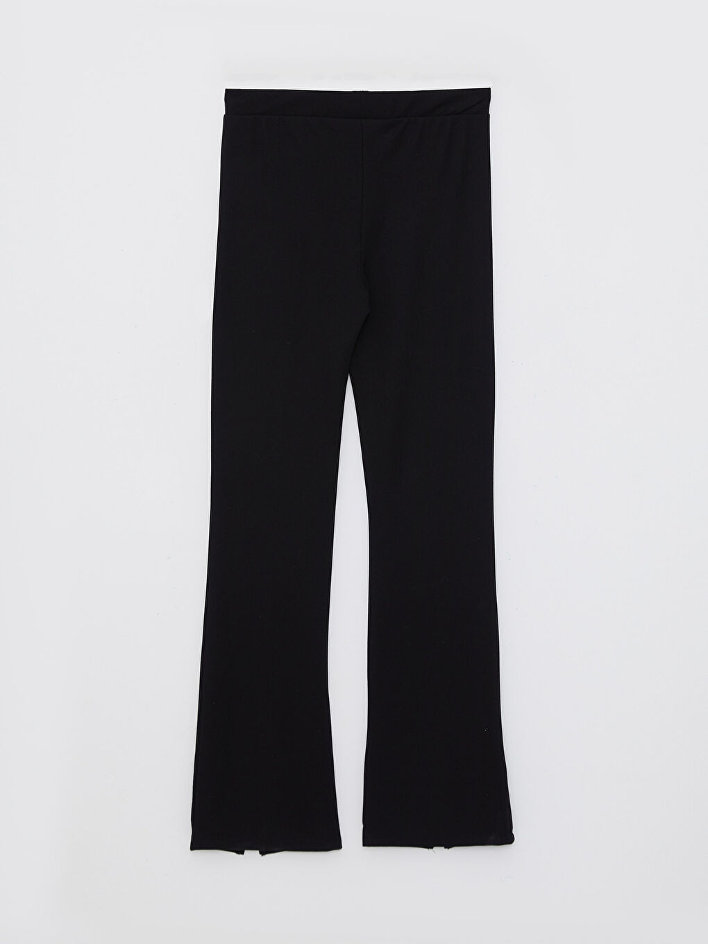 Siyah Kadın Dar Fit Düz Pantolon-7