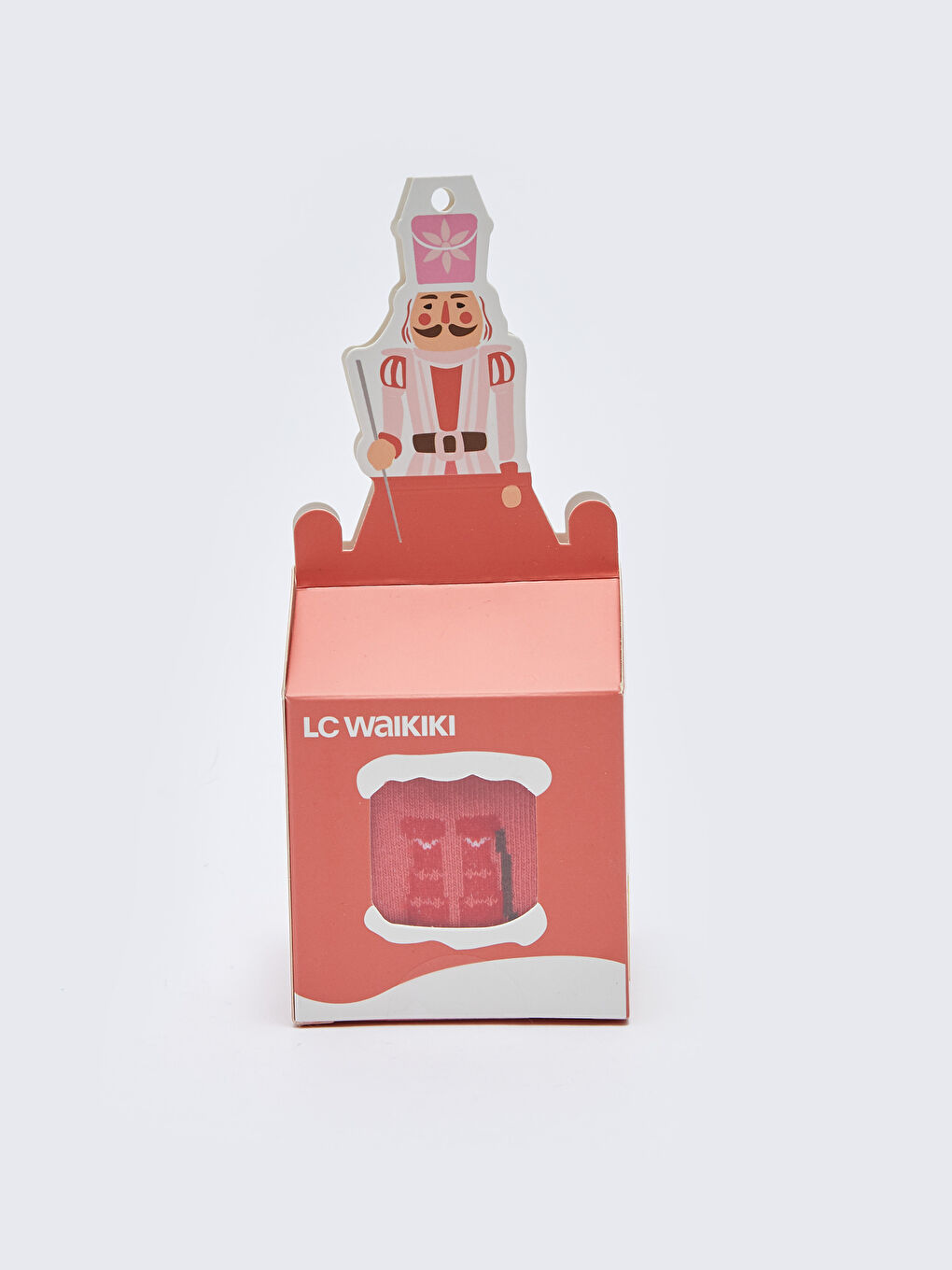 Mercan Yılbaşı Temalı Kız Çocuk Soket Çorap