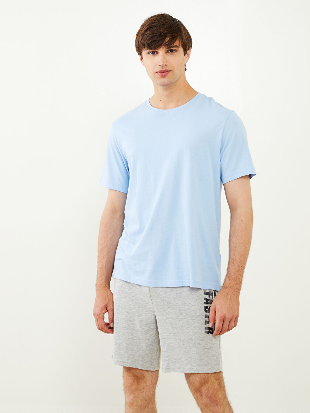 شورت بيجامة رجالي بقصة عادية-1