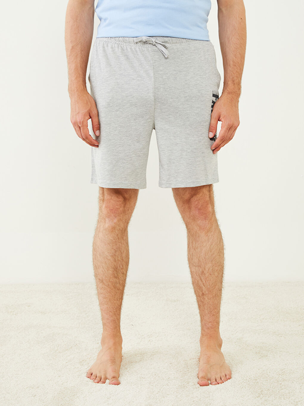 شورت بيجامة رجالي بقصة عادية-3