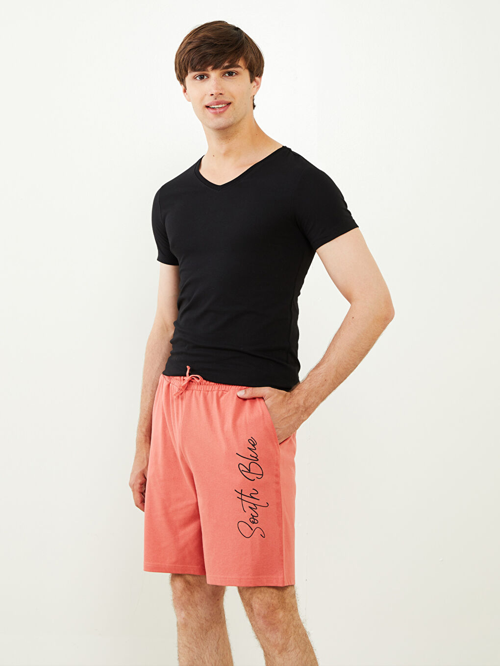 شورت بيجامة رجالي بقصة عادية-1