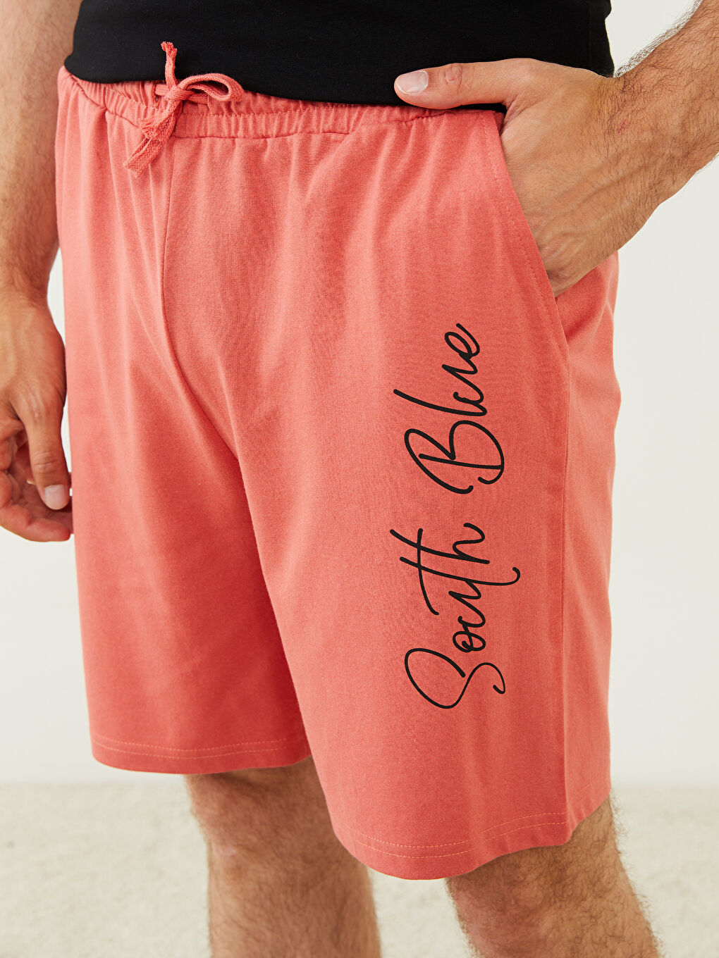 شورت بيجامة رجالي بقصة عادية-2