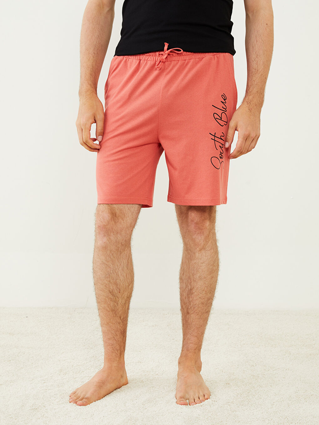 شورت بيجامة رجالي بقصة عادية-3