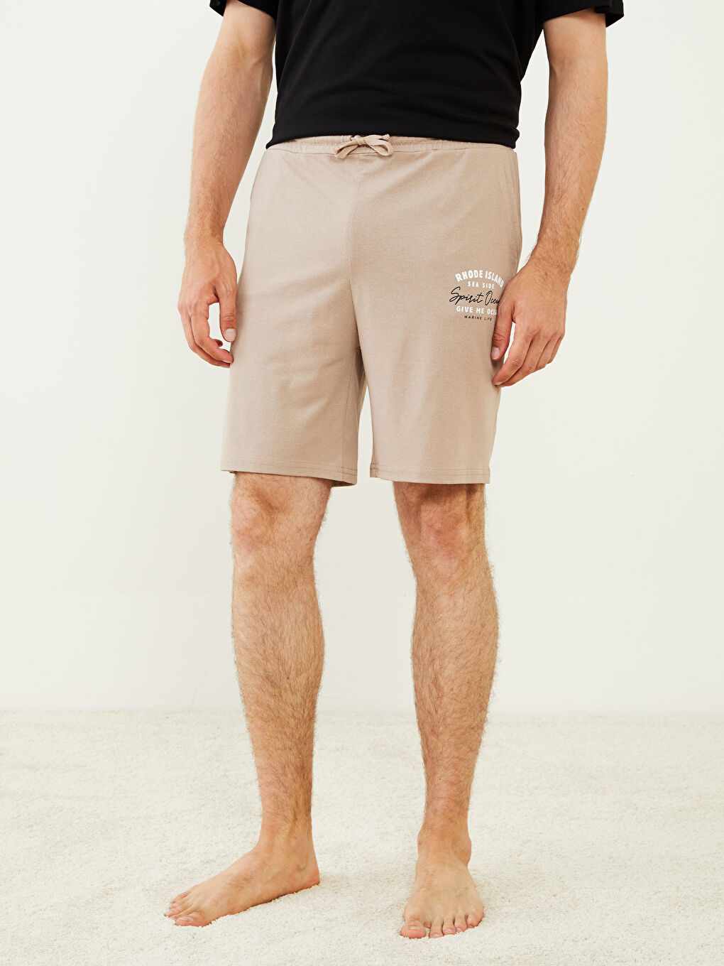 شورت بيجامة رجالي بقصة عادية-3