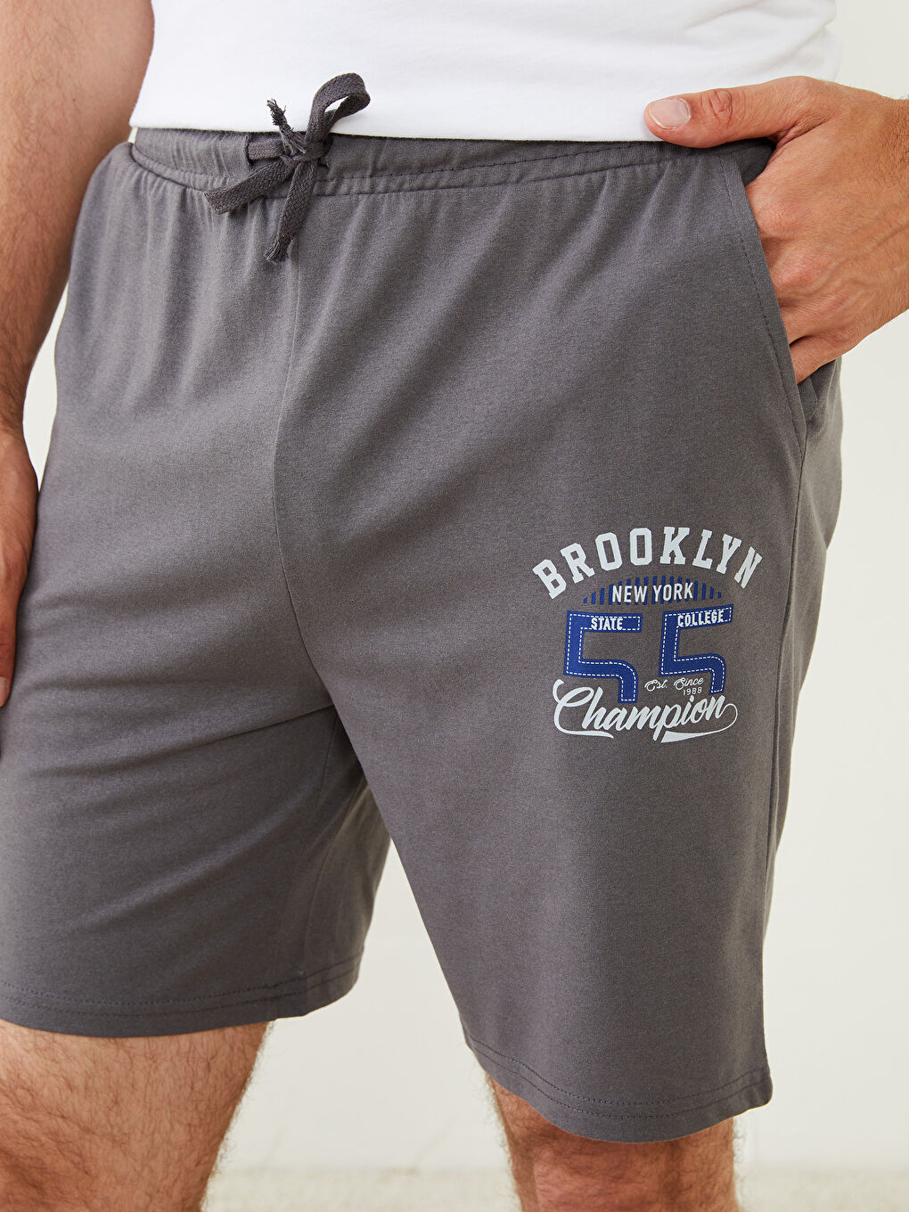 شورت بيجامة رجالي بقصة عادية-2