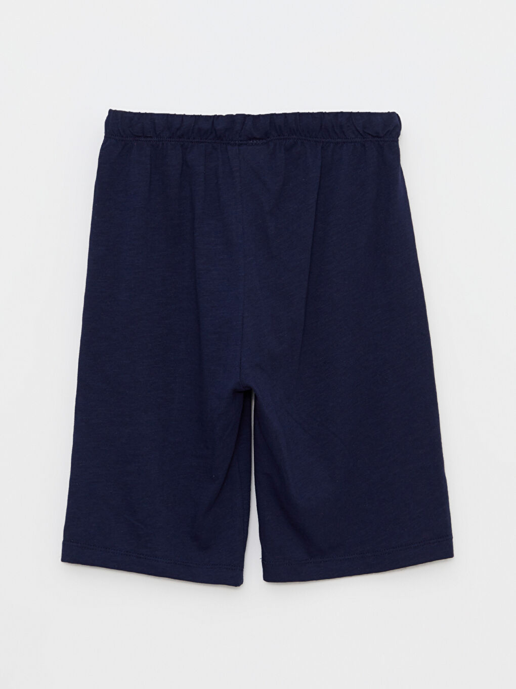 Lacivert Beli Lastikli Baskılı Pamuklu Erkek Çocuk Pijama Şort-1