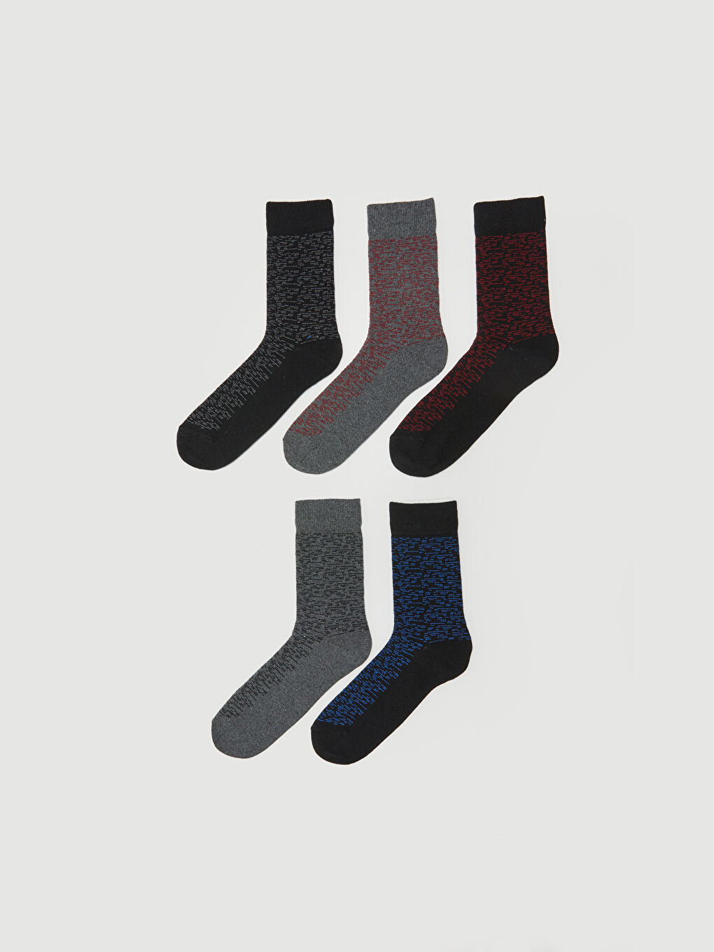 Karışık Desenli Erkek Soket Çorap 5'li